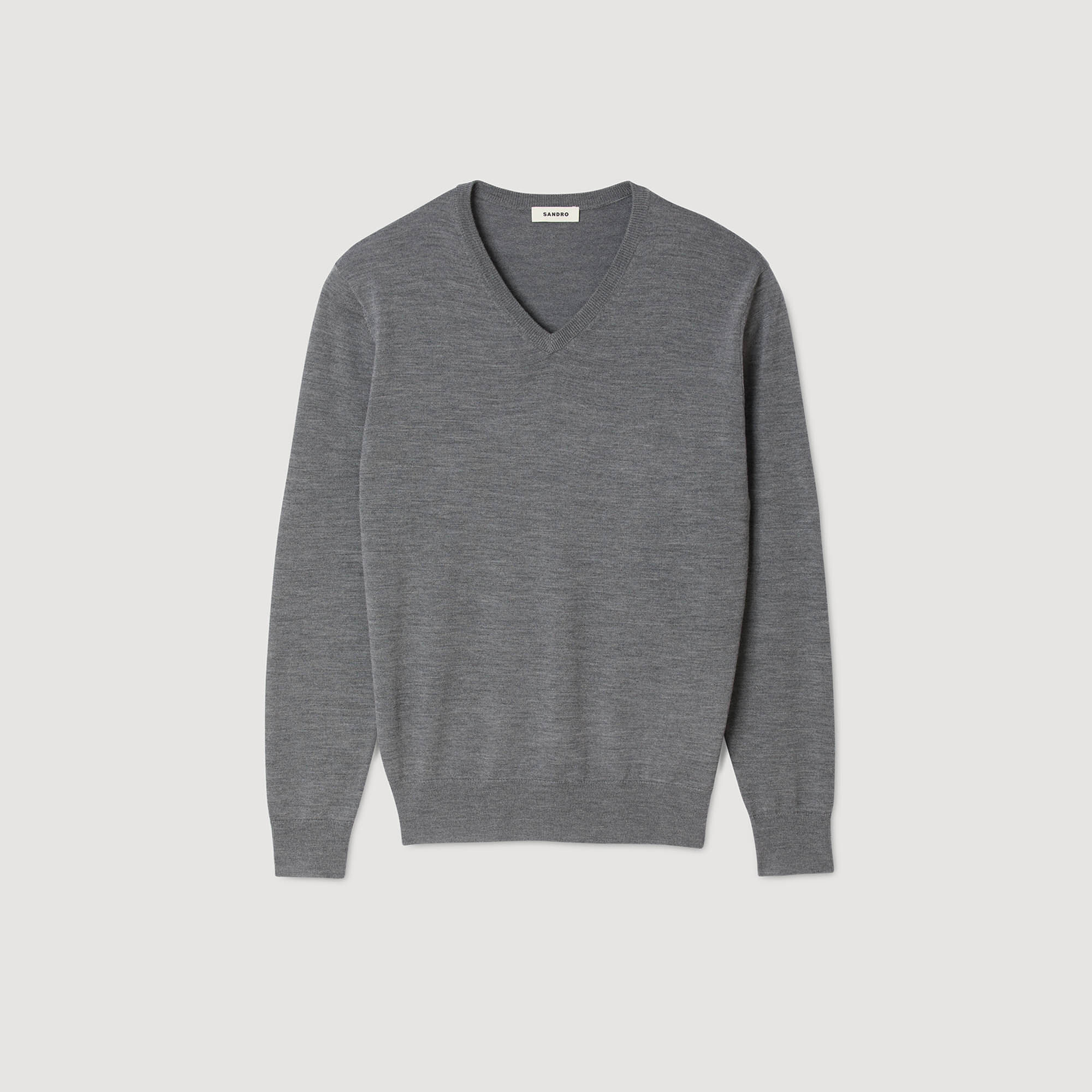 Pull en laine col V