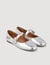 Ballerines en cuir brillant