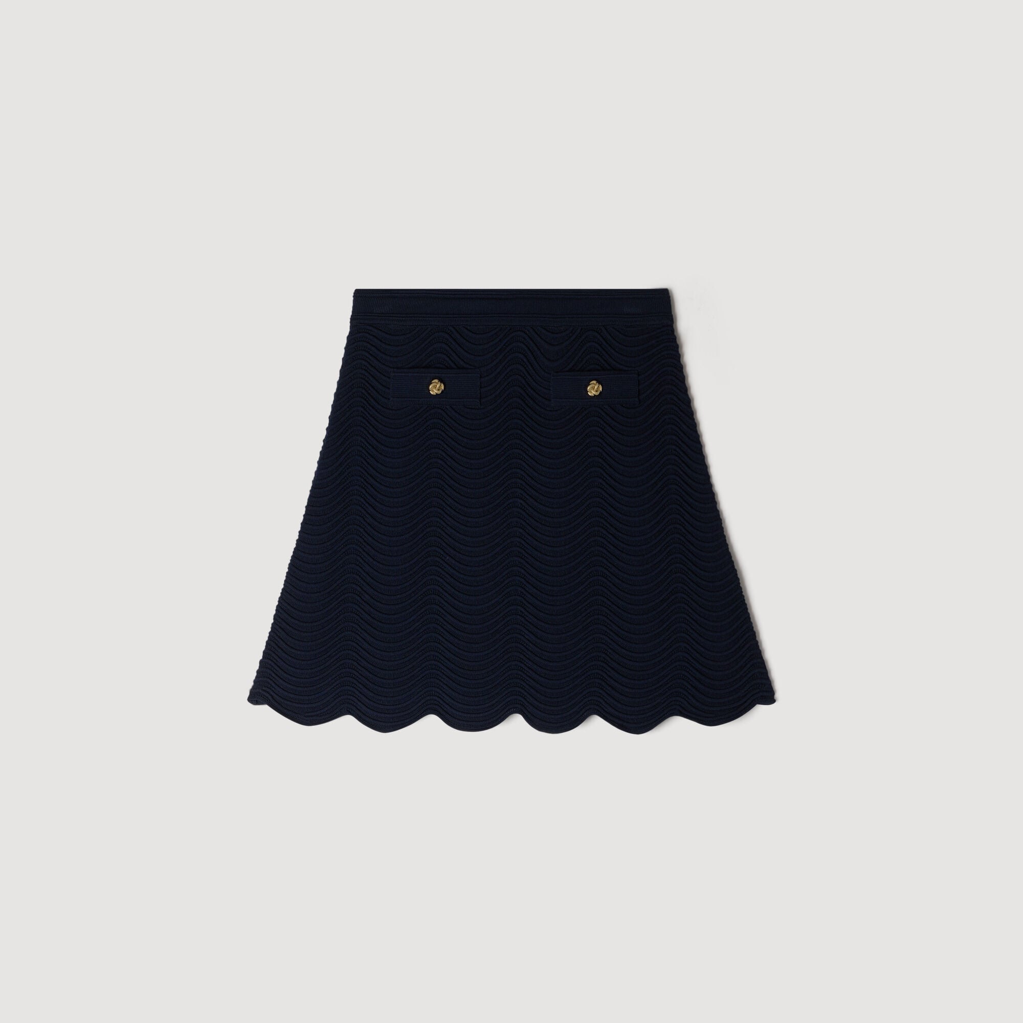 Jupe courte en maille fantaisie
