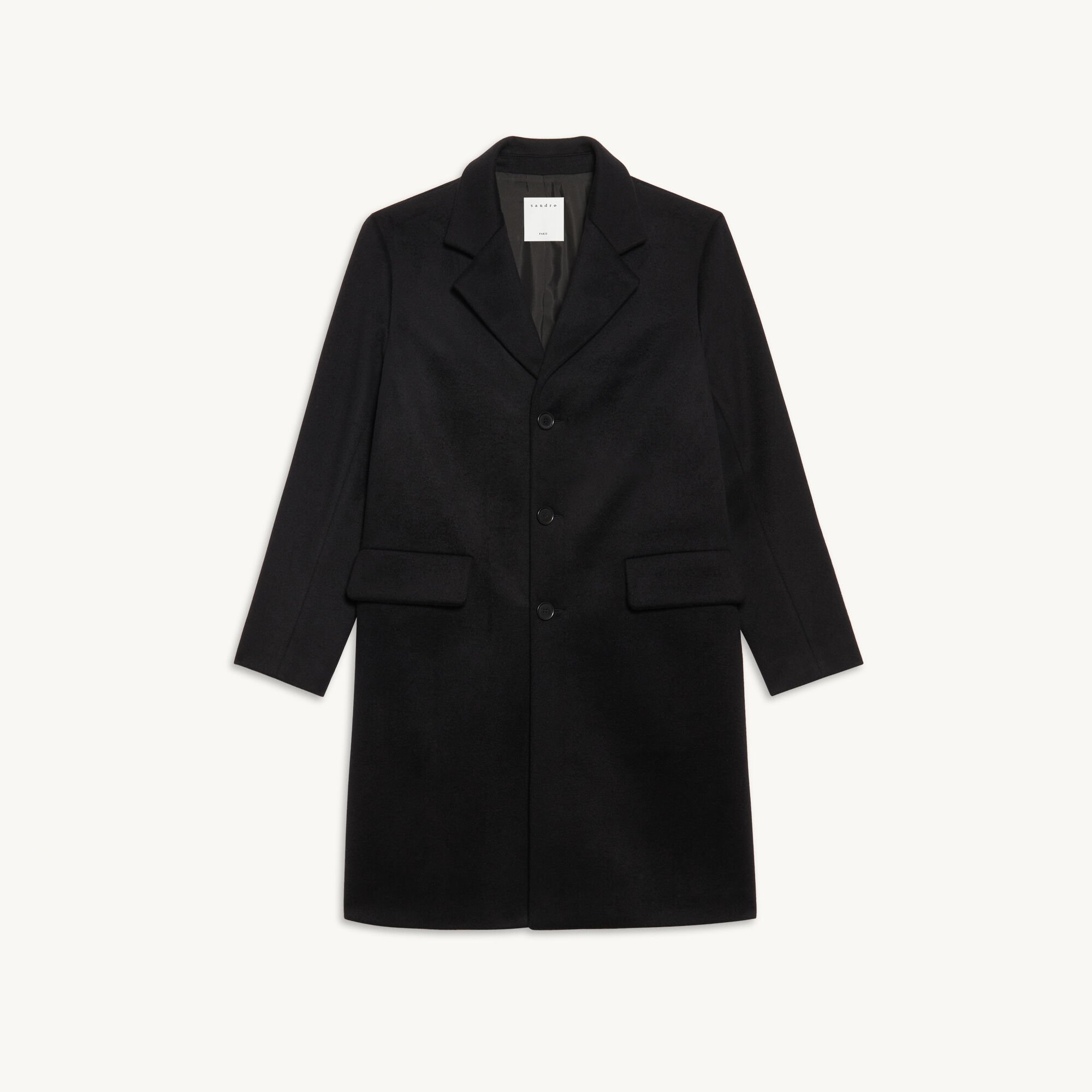Manteau en laine et cachemire