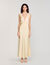 Robe longue satinée