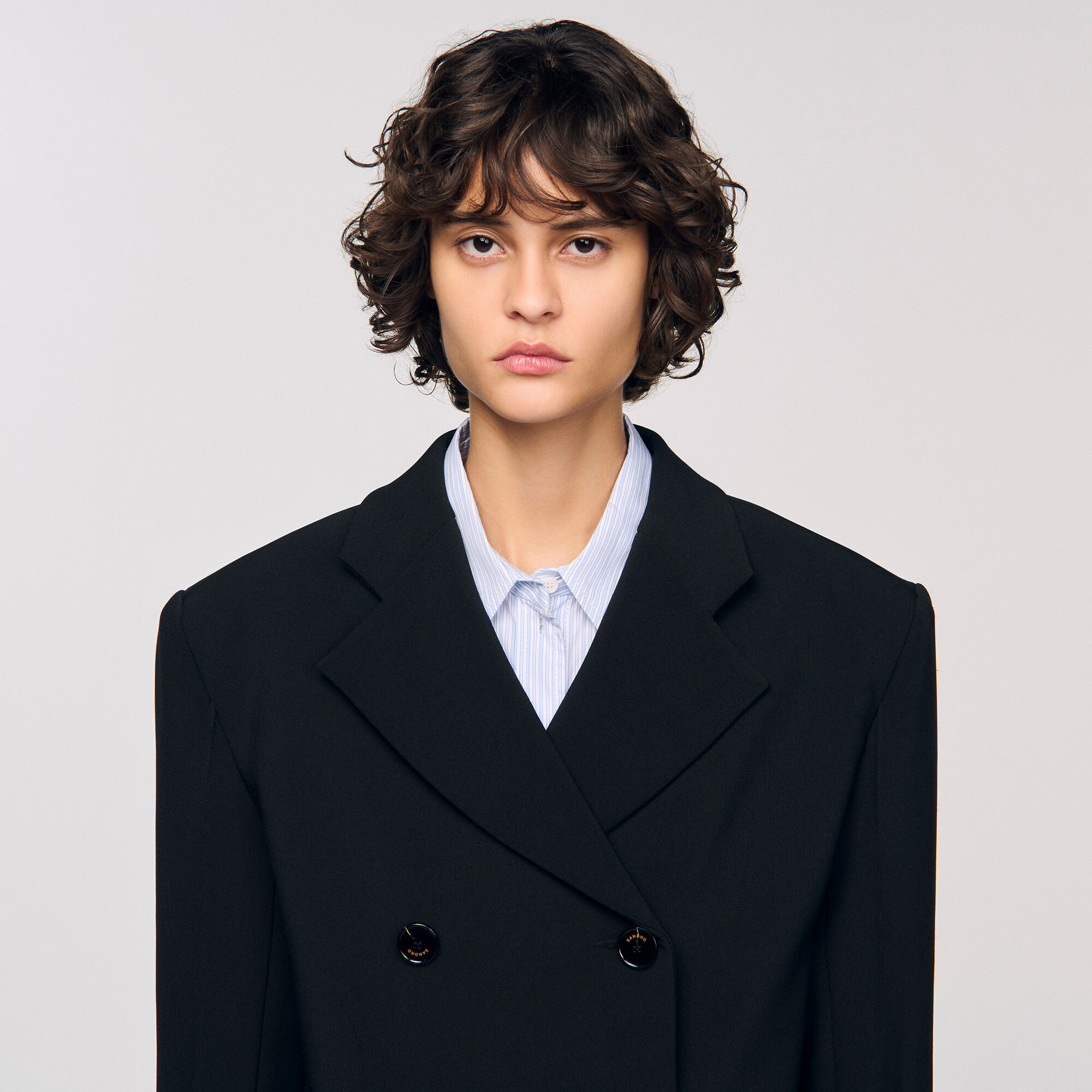 Veste de tailleur croisée