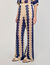 Pantalon en maille bicolore