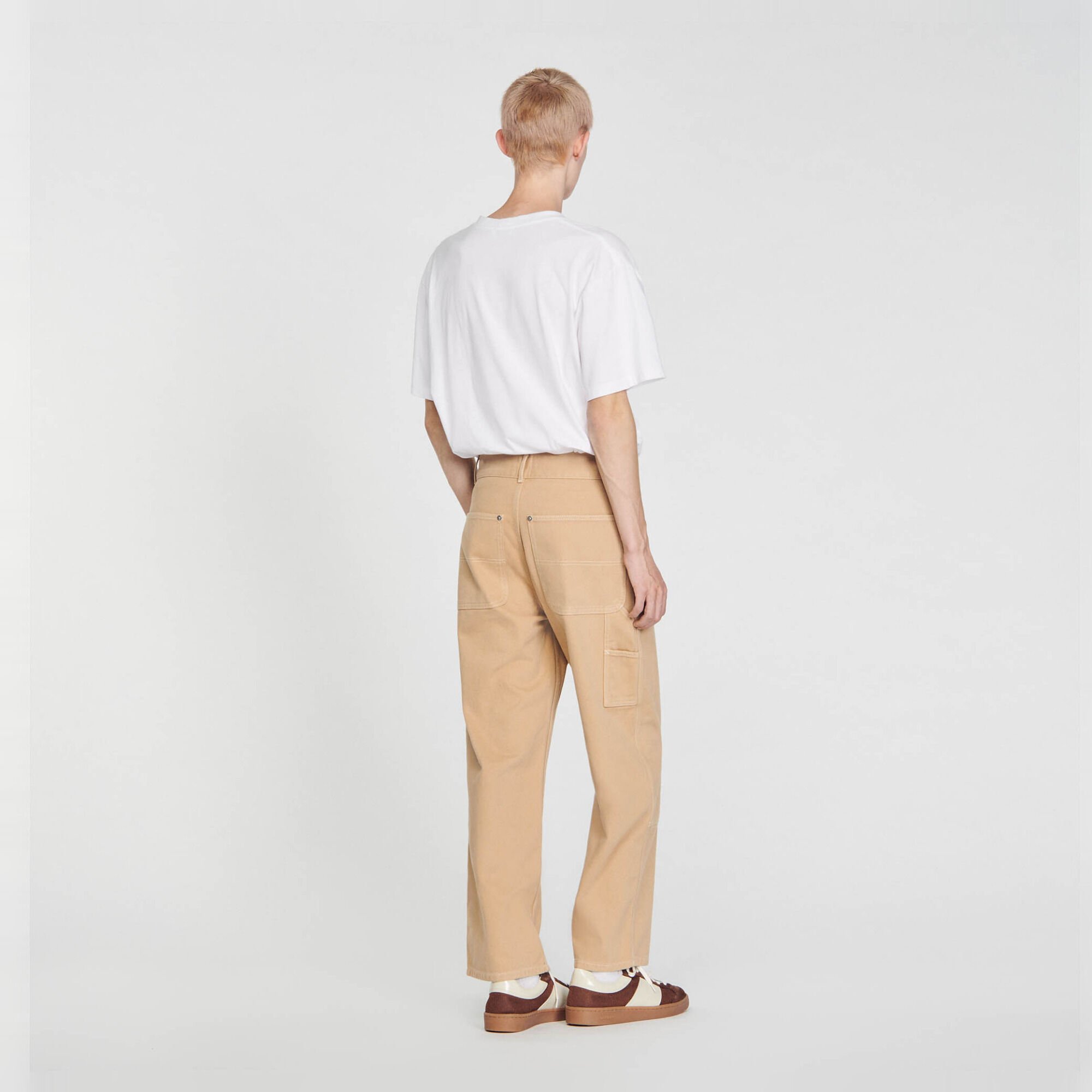 Pantalon carpenter en toile de coton