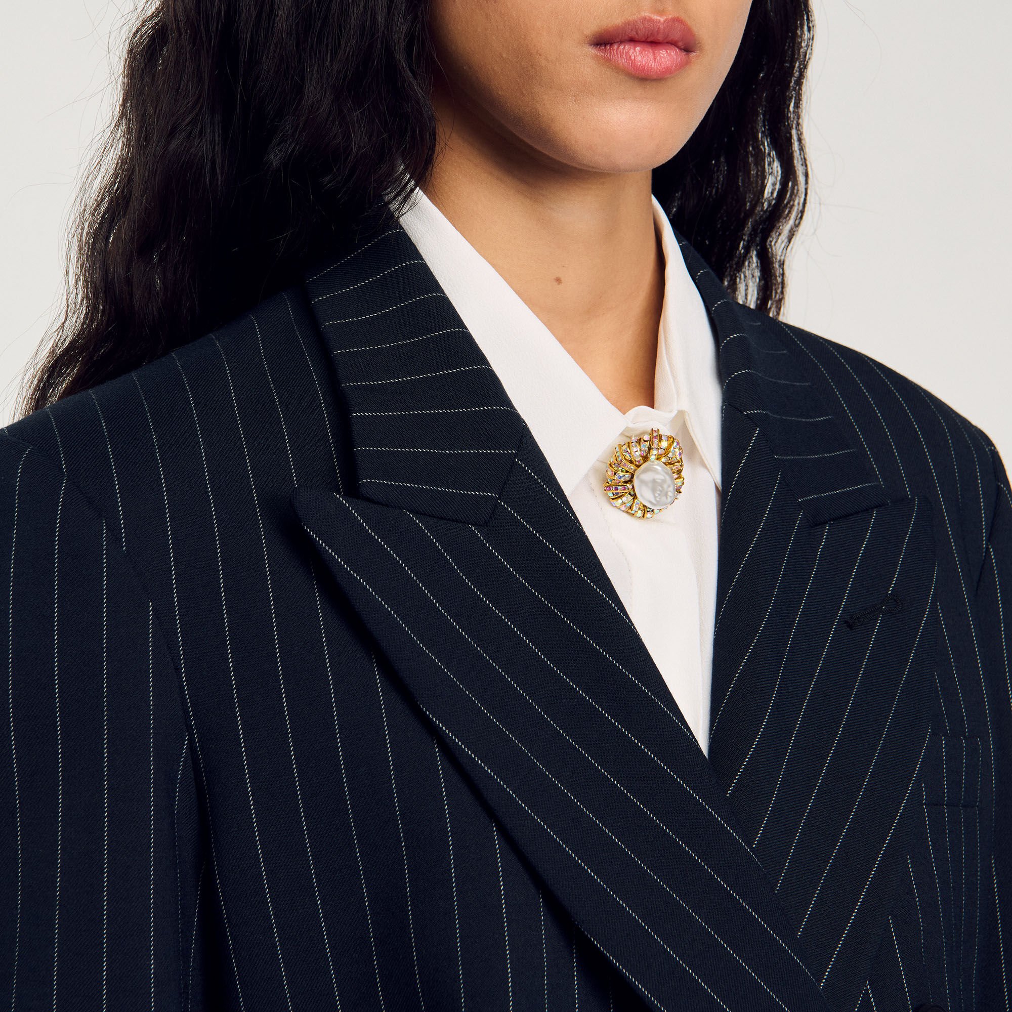 Veste de costume à rayures