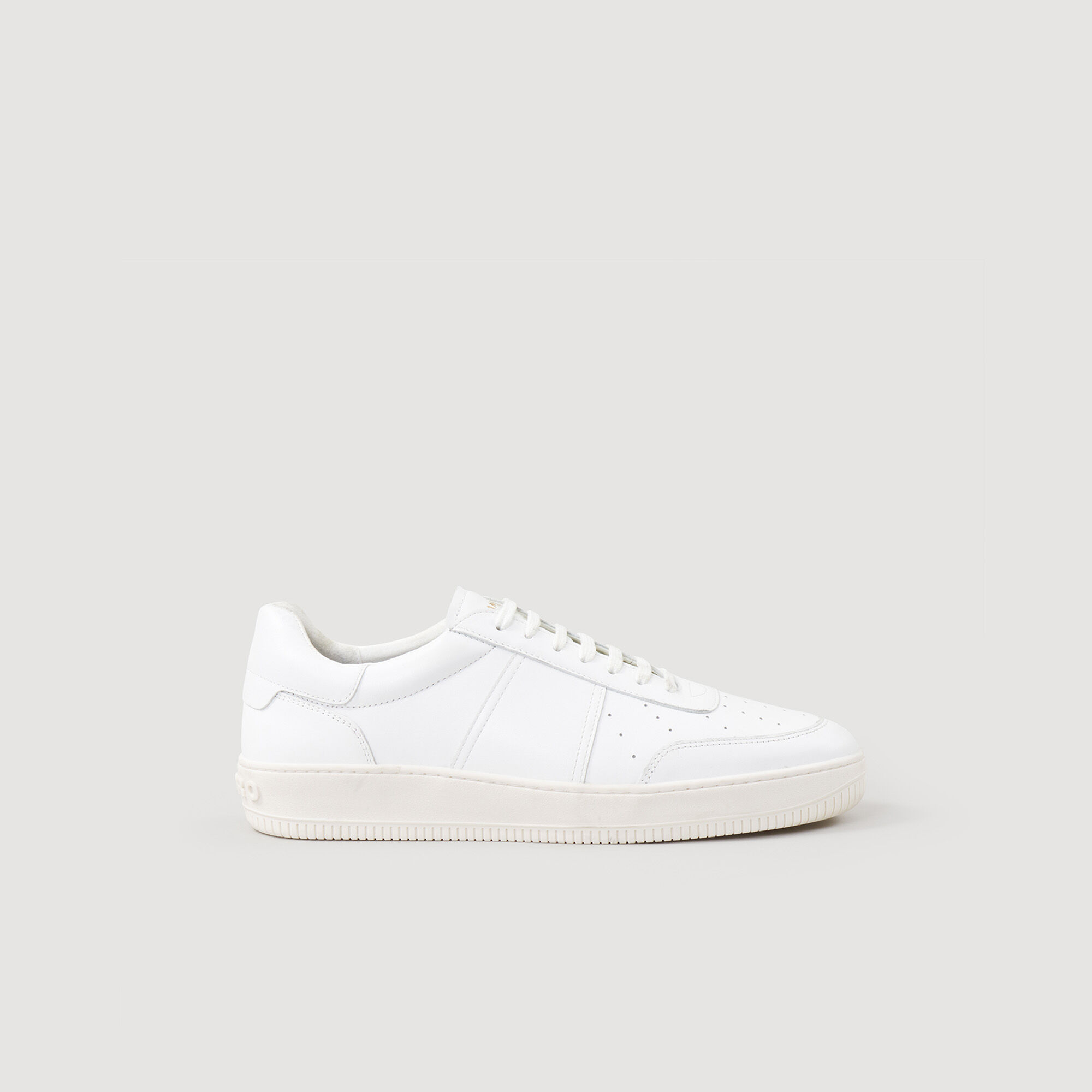 Sneakers en cuir de tannerie certifi&eacute;e - Homme | Sandro Paris