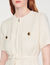 Robe manteau en lainage effet tweed