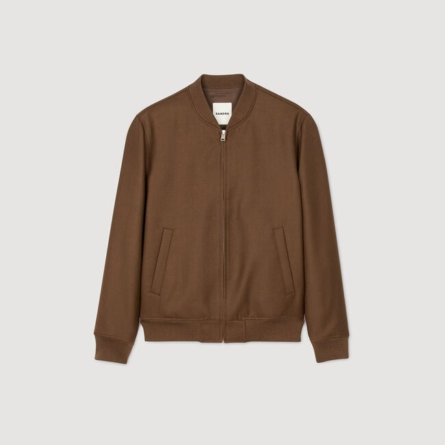 Blouson teddy en laine