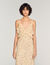 Robe longue imprim&eacute; fleur 