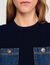 Top en maille et denim