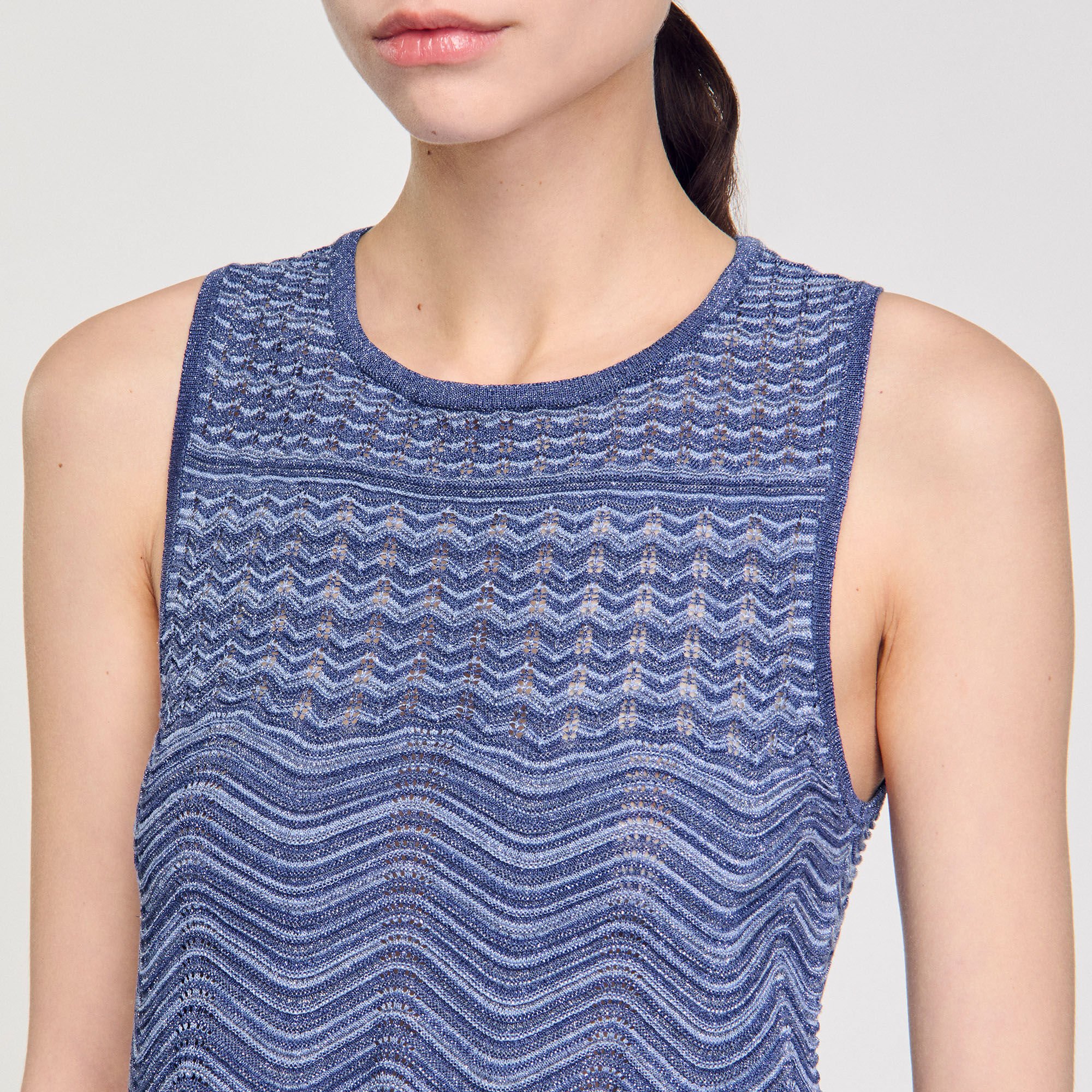 Pull en maille scintillante