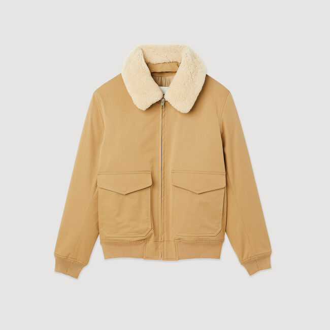 Blouson col mouton amovible