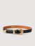 Ceinture cuir boucle dorée