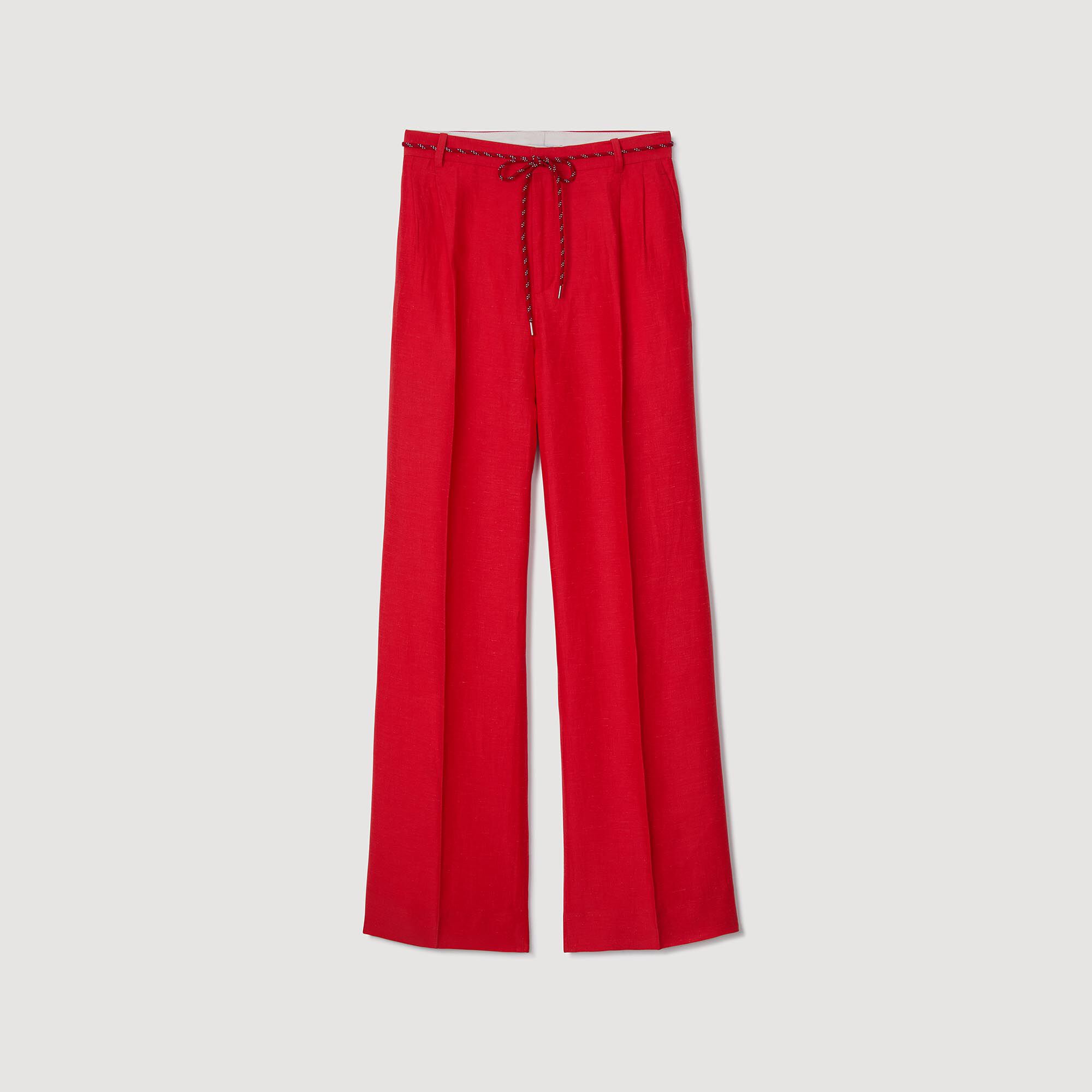 Pantalon à ceinture cordon