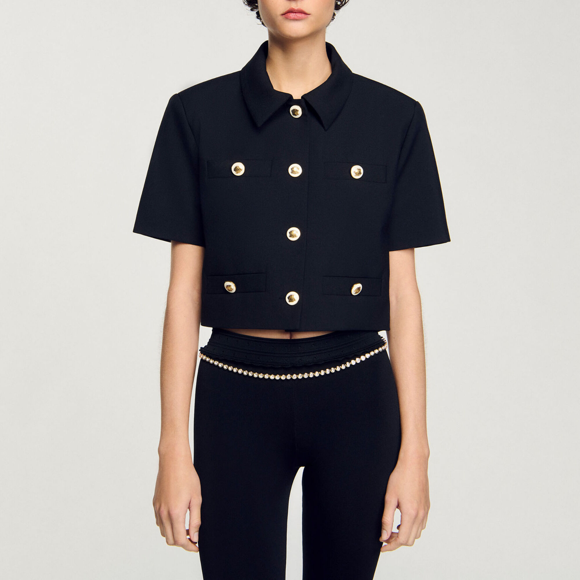 Veste &agrave; manches courtes 
