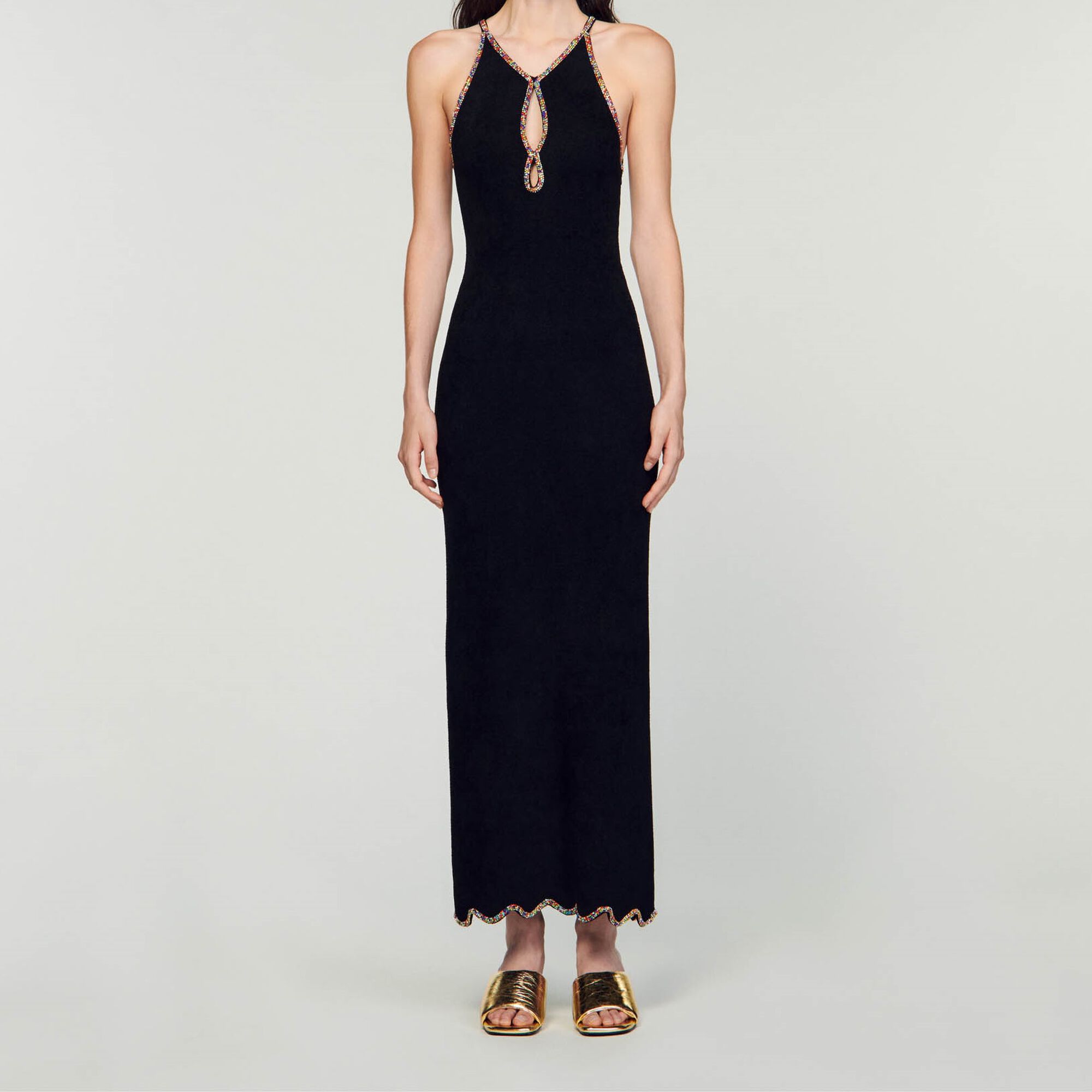 Robe longue sans manches