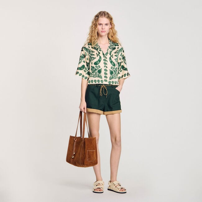 Chemise à imprimé fleuri