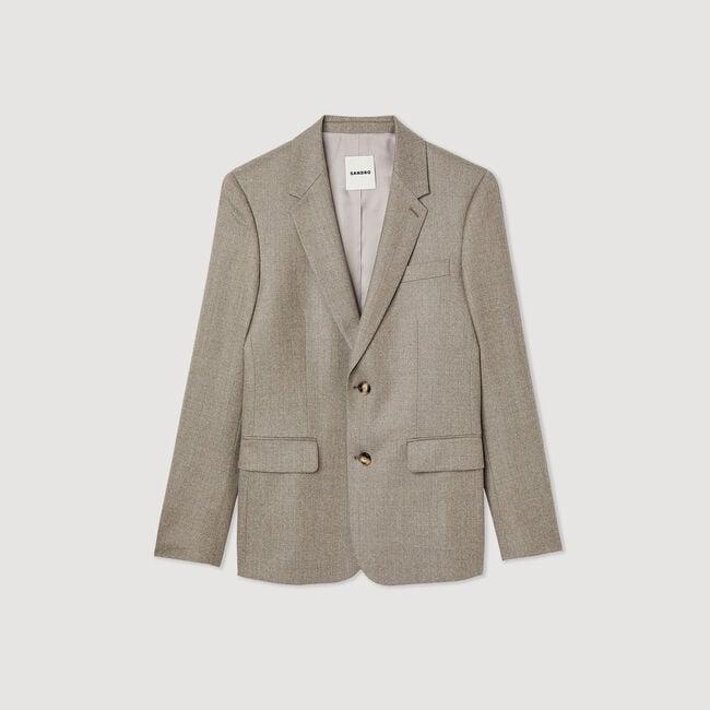 Veste de costume en flanelle