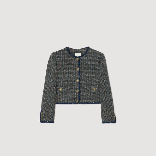 Veste courte en tweed