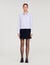 Robe courte bimatière col chemise