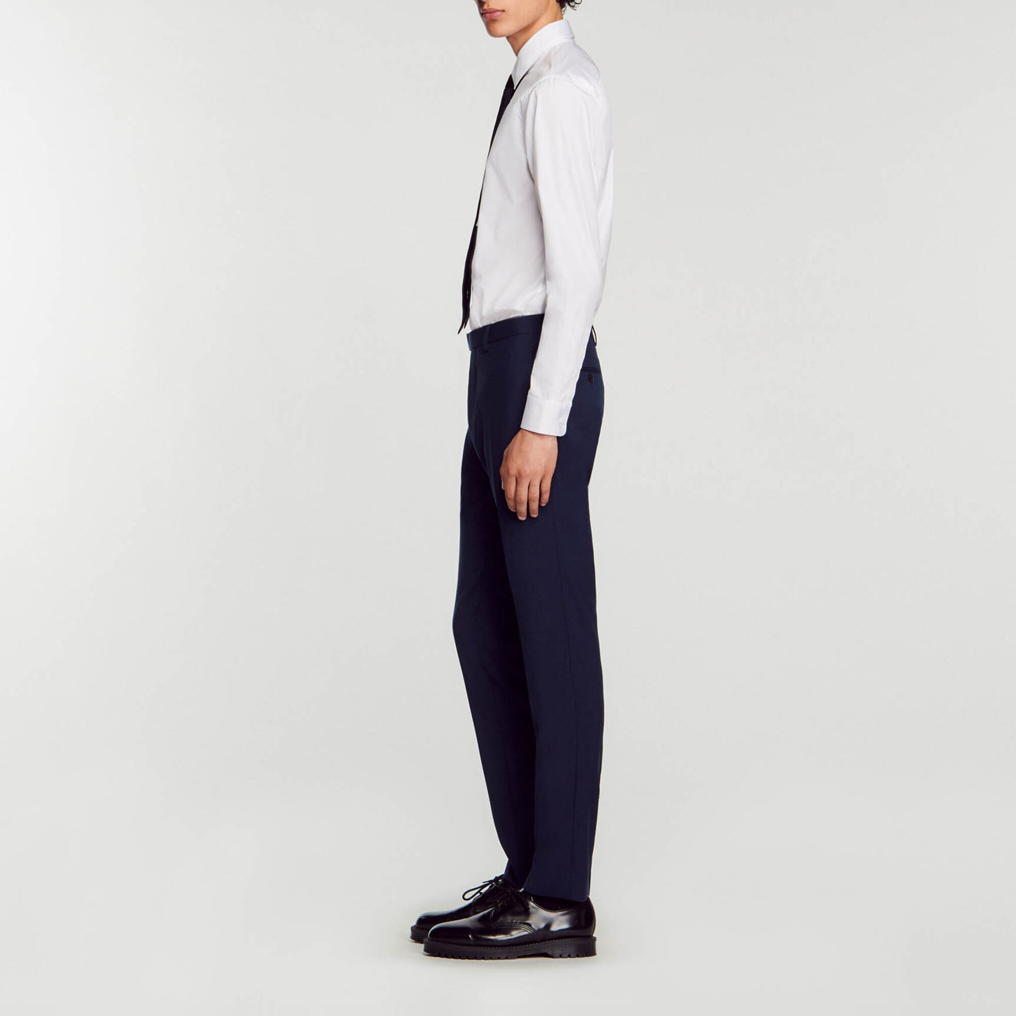 Pantalon de costume en laine vierge