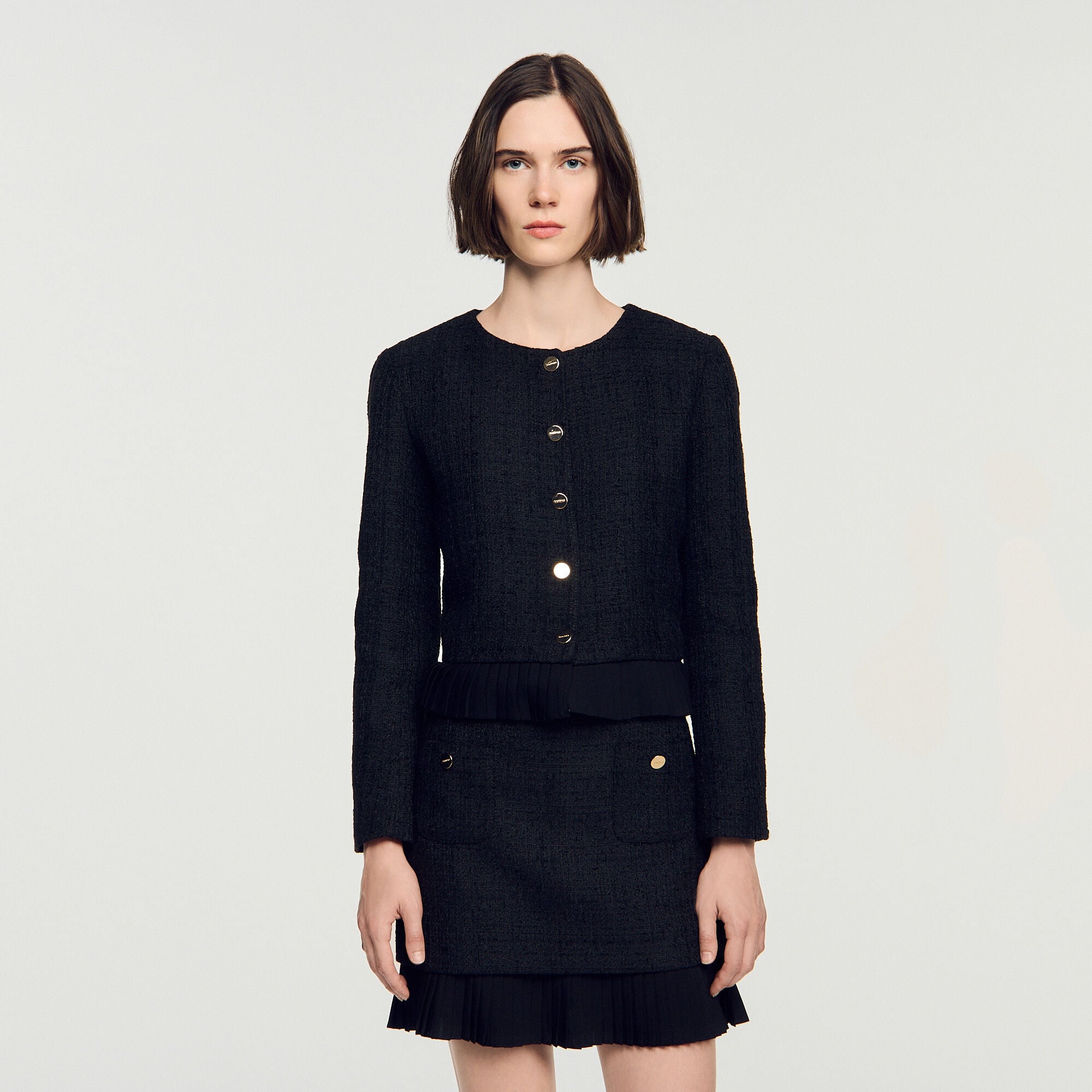 Veste en tweed 2 en 1 - Femme | Sandro Paris