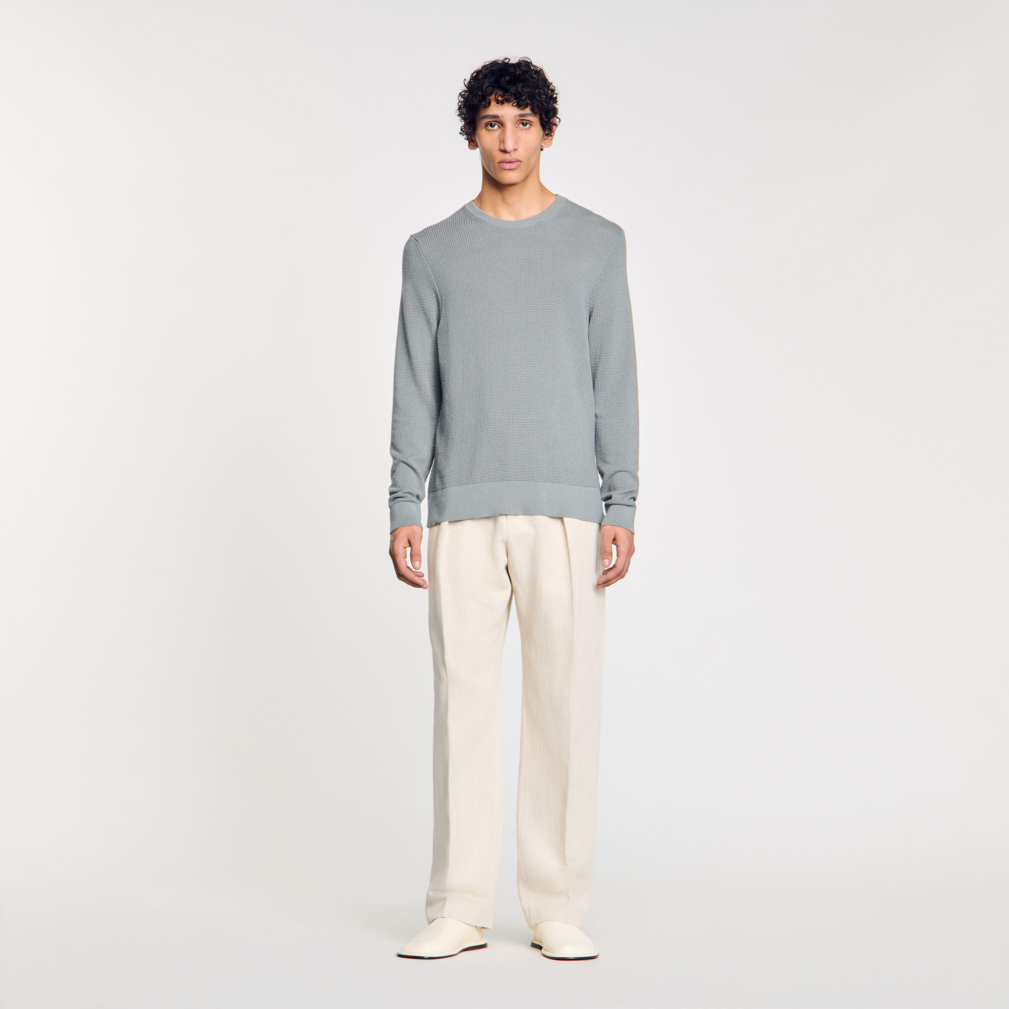 Pull en maille texturée