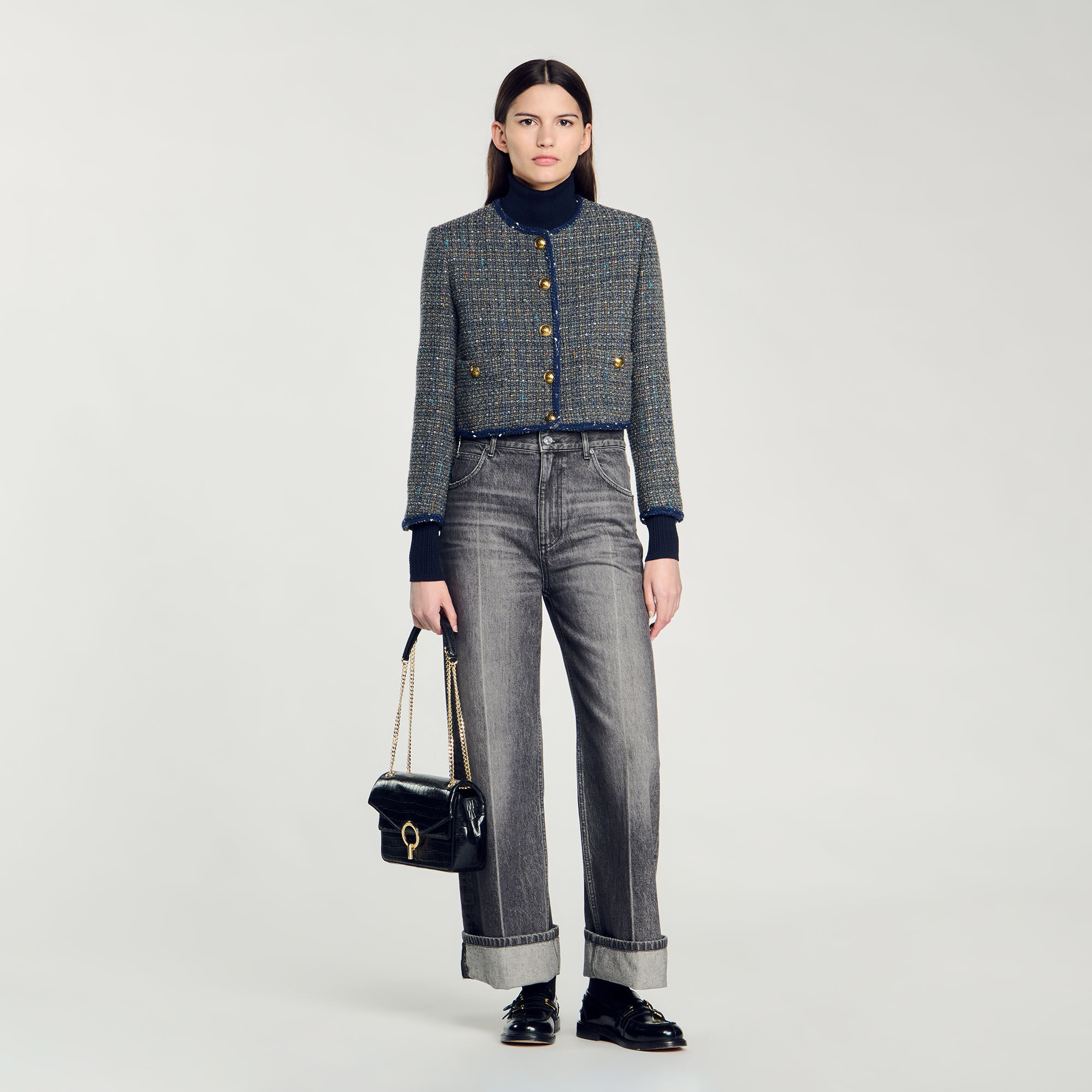 Veste tweed sandro sale