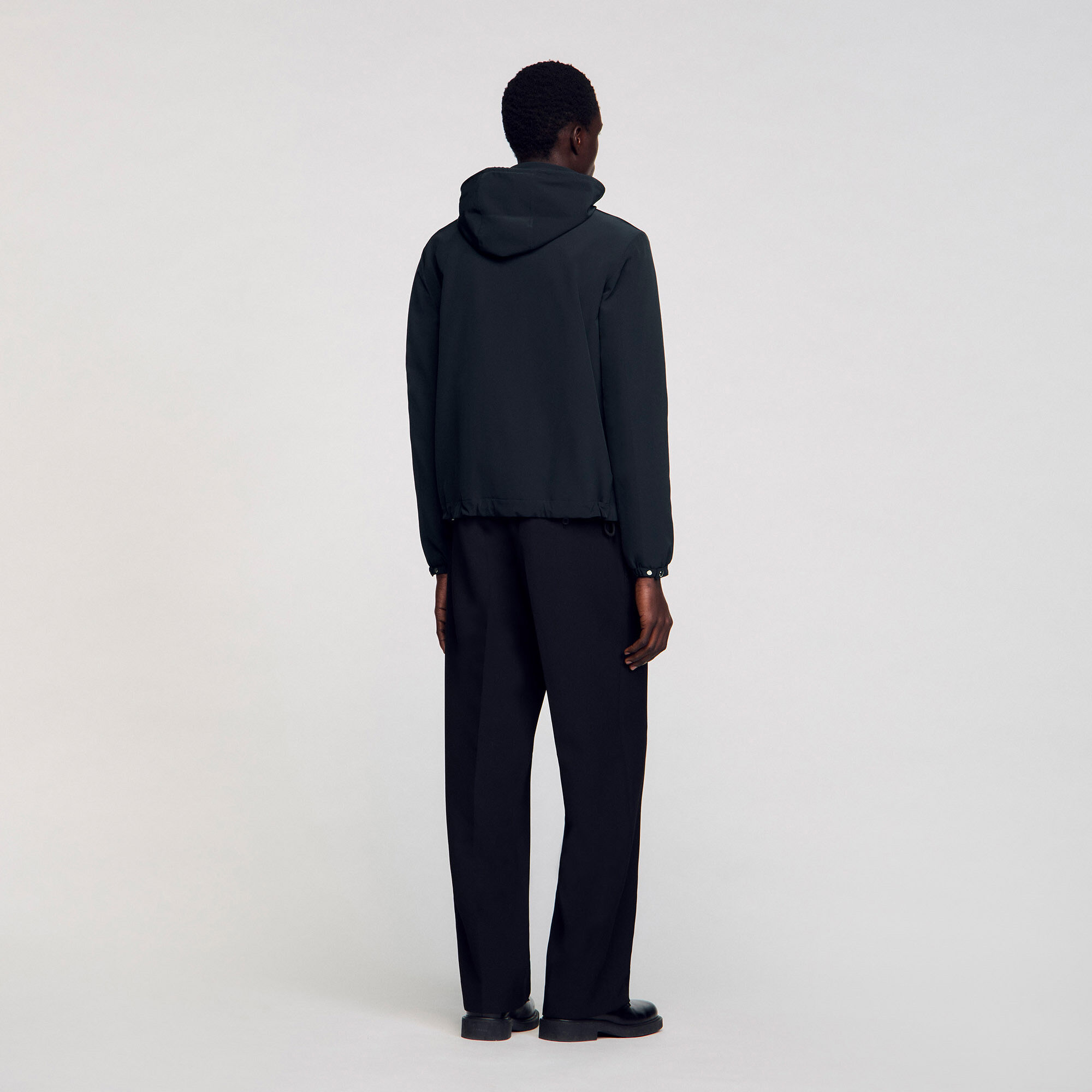 Blouson zippé à capuche