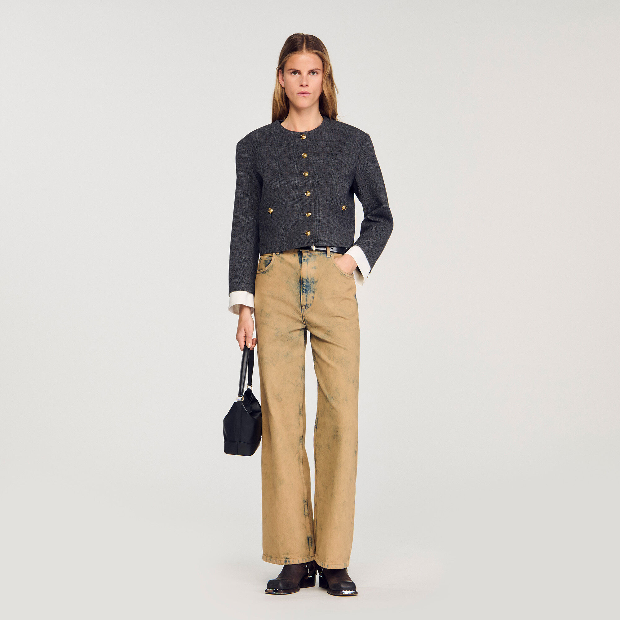 Veste de tailleur strassée