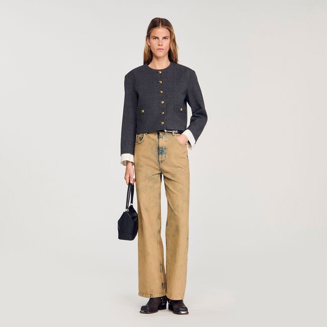 Veste de tailleur strassée