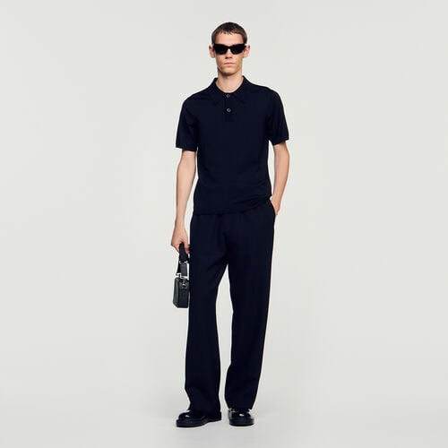 Sandro Polo en maille à manches courtes