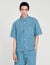 Chemise en denim square cross
