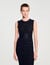 Robe longue en maille à studs