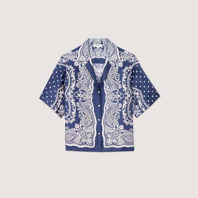 Chemise à imprimé bandana
