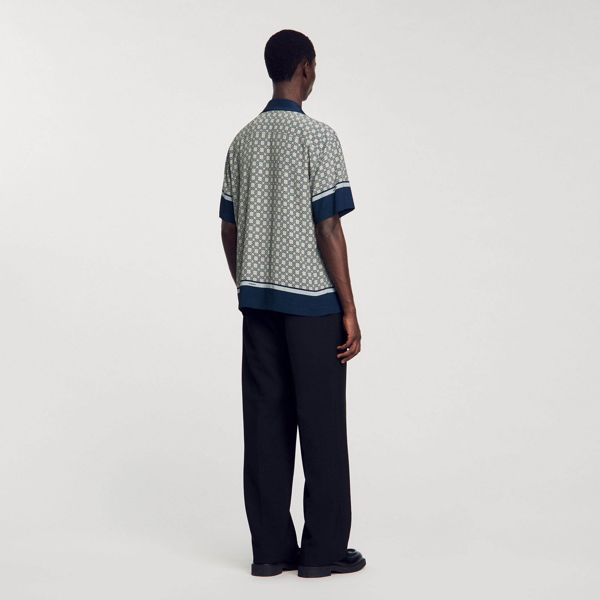 Chemise imprimée à manches courtes