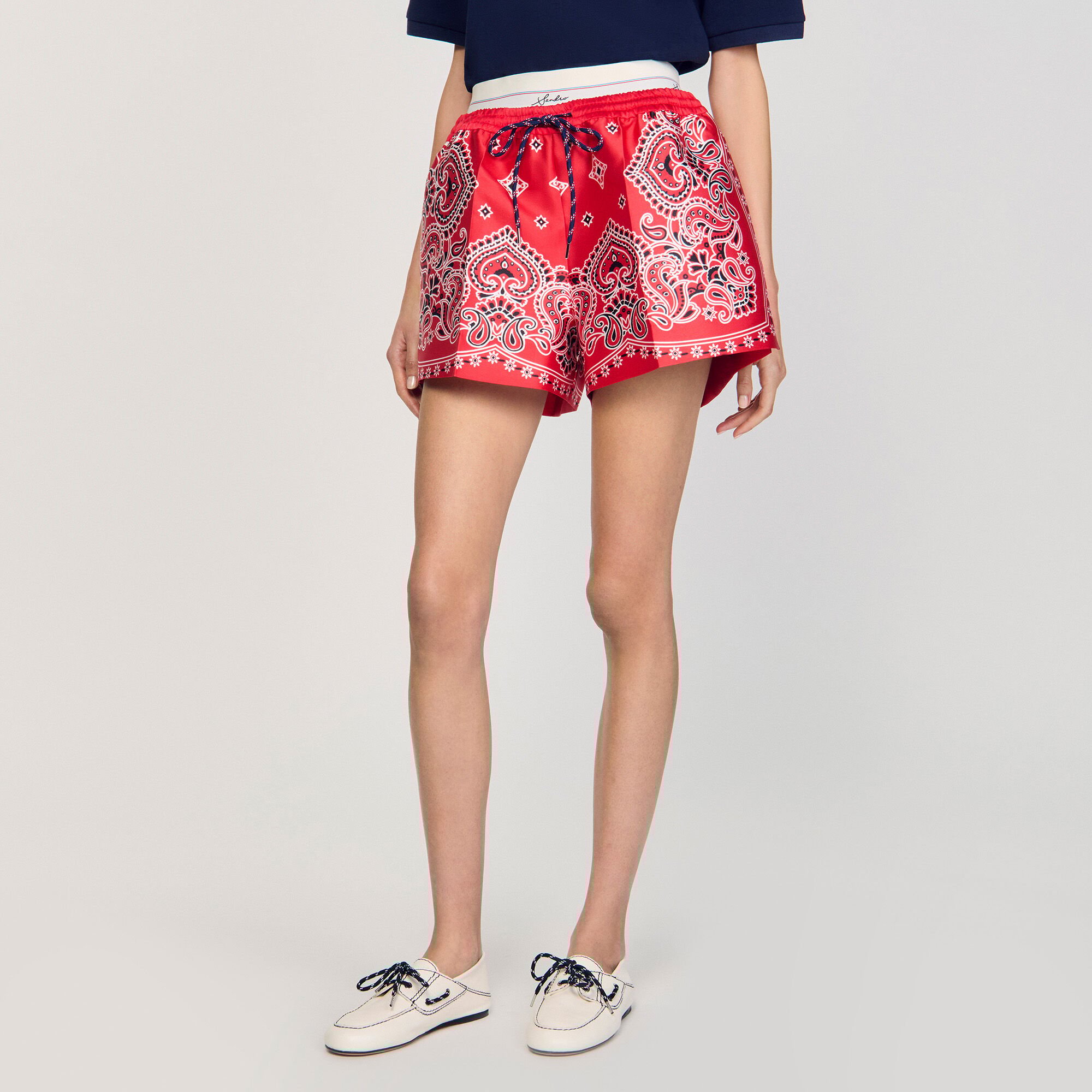 Short à imprimé bandana
