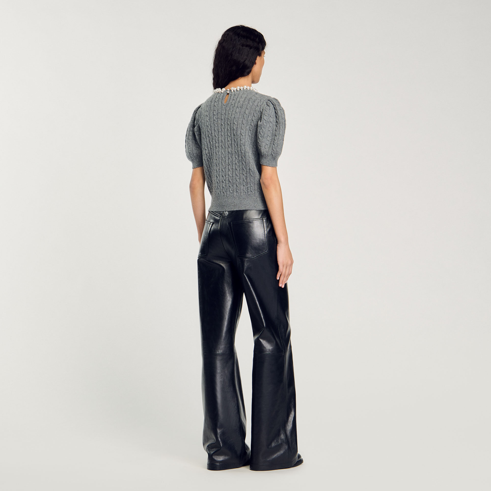 Pull en maille câblée