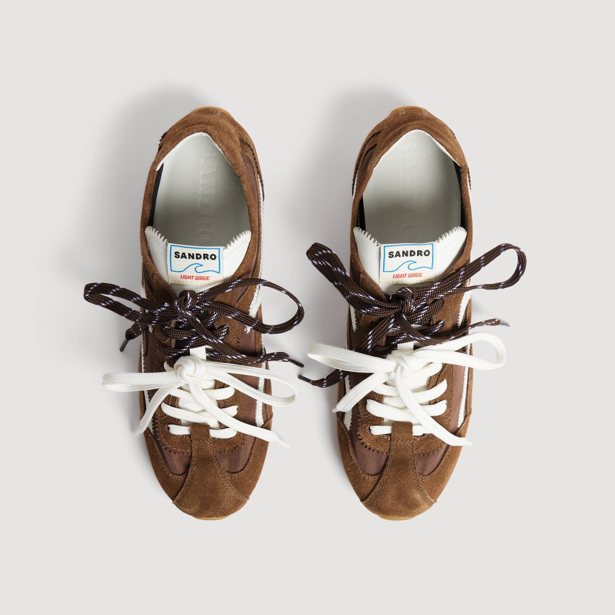 Sneakers light wave en cuir su&egrave;de