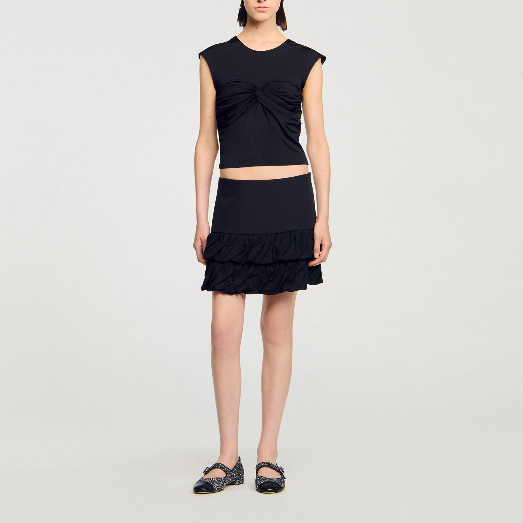 T-shirt drap&eacute; - Femme | Sandro Paris