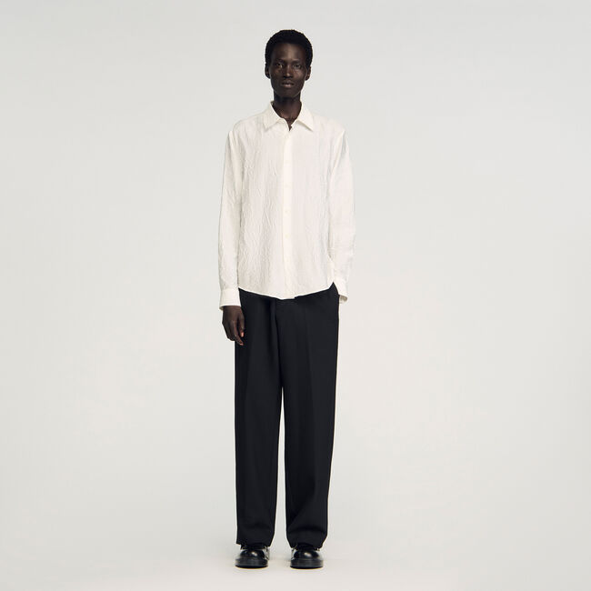 Chemise effet froissé