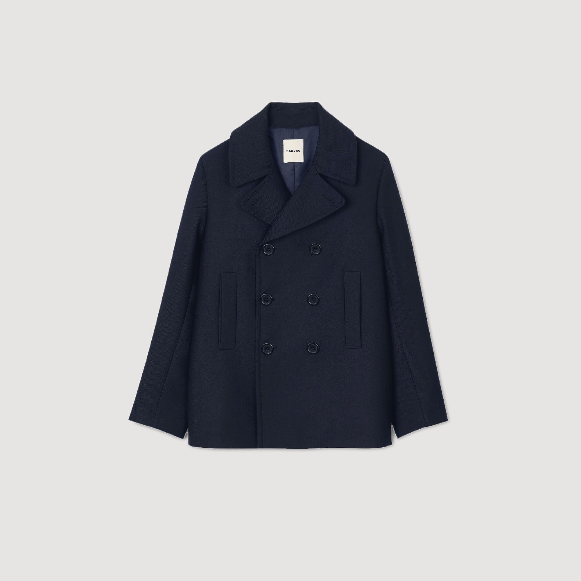 Blouson en laine double face