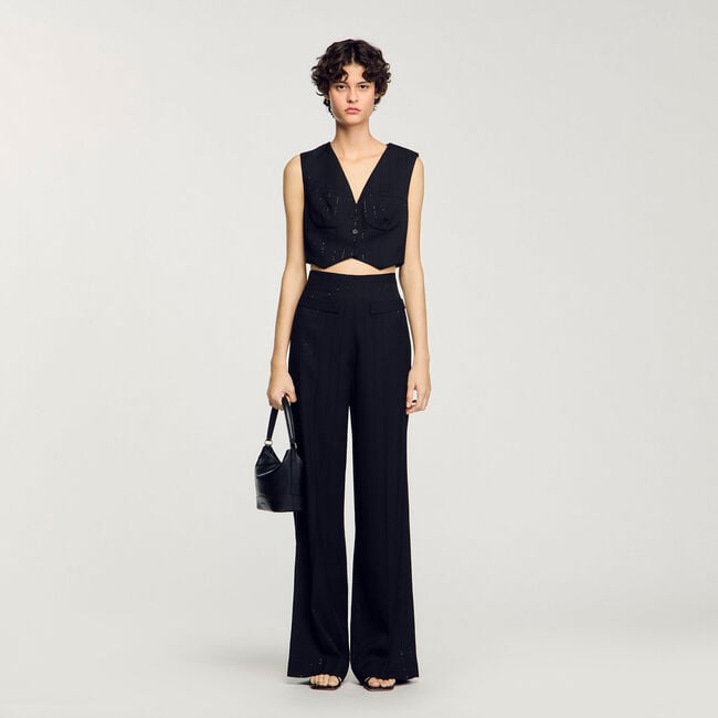 Pantalon de costume à sequins 