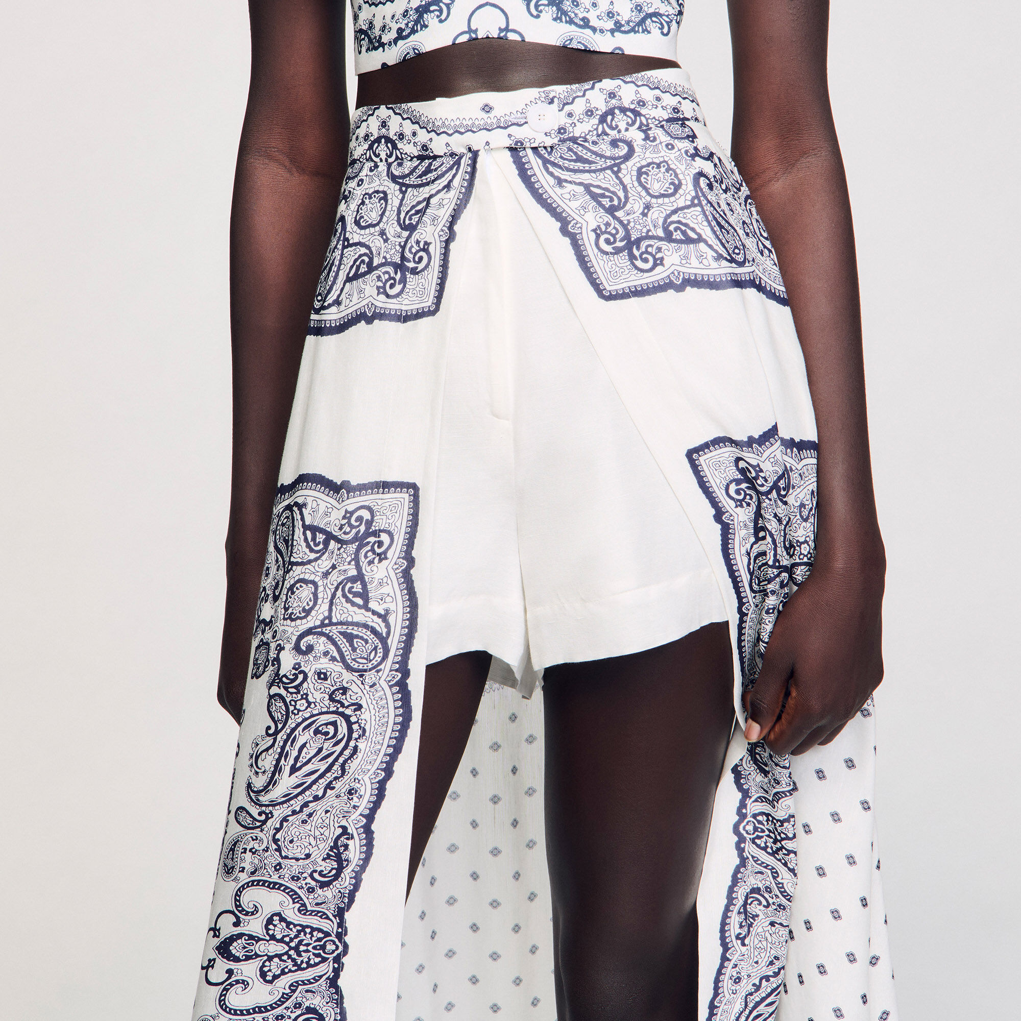 Jupe short à imprimé bandana 