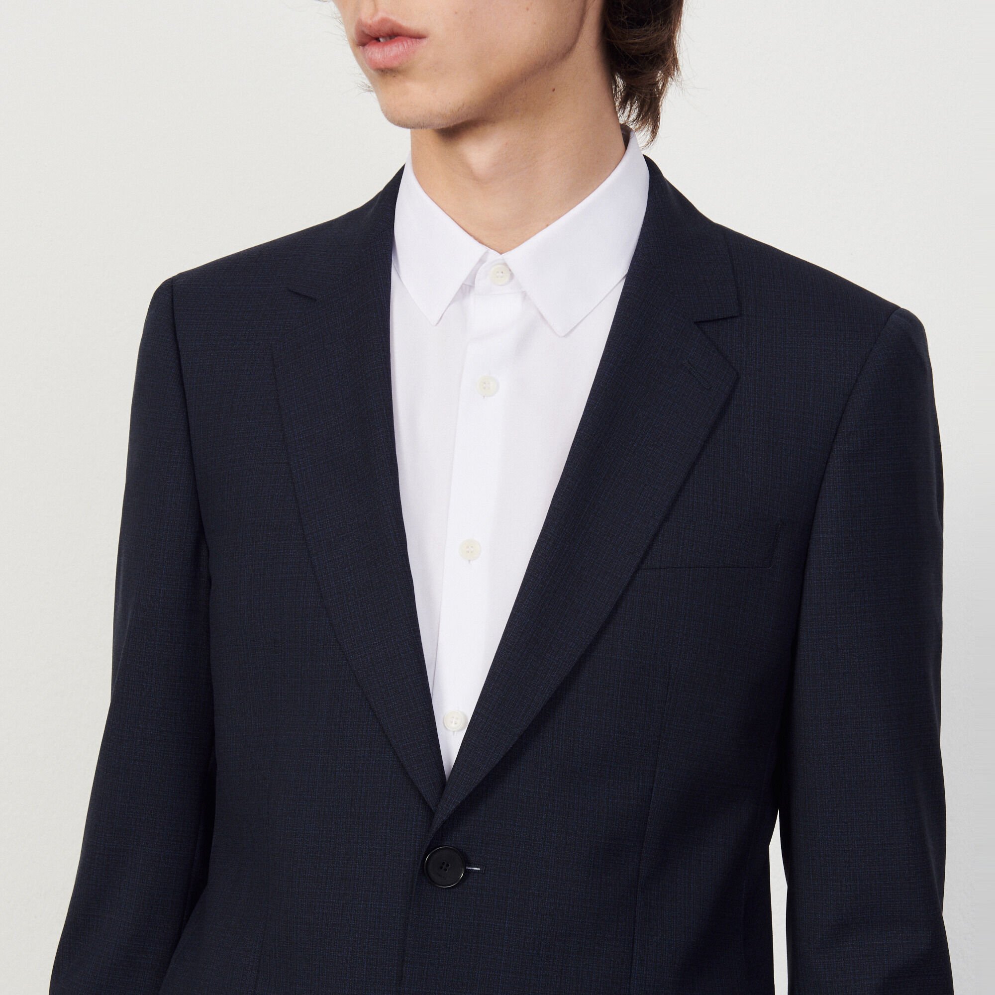 Veste de costume en laine vierge