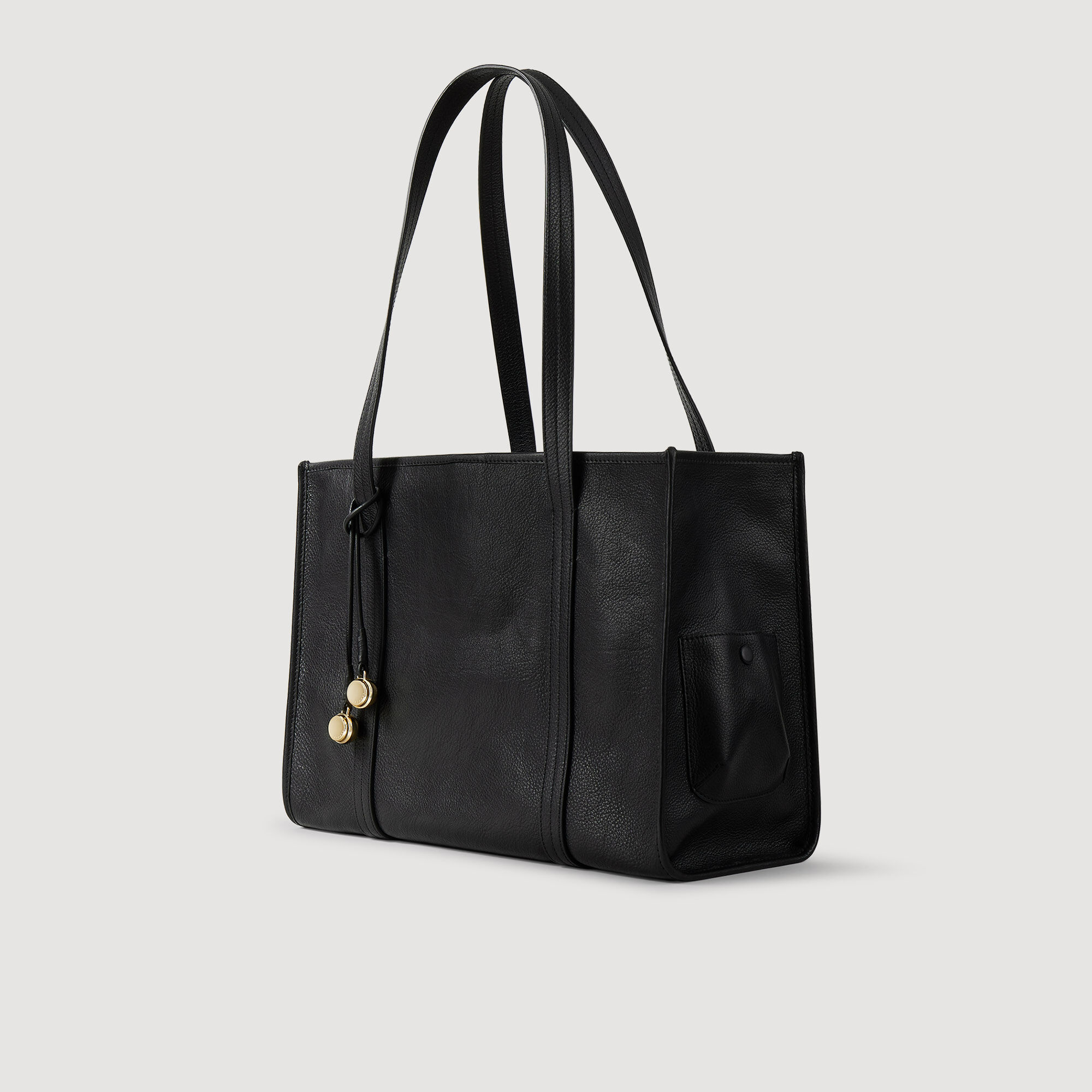 Sac cabas souple en cuir