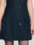 Robe courte tailleur strassée