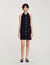 Robe courte à col claudine