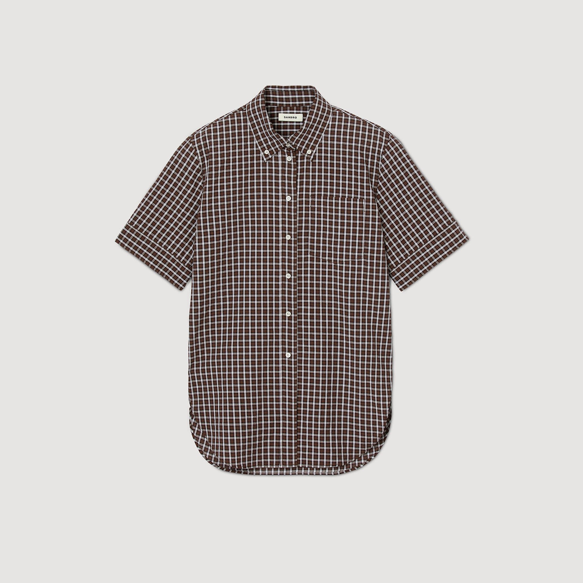 Chemise oversize à carreaux