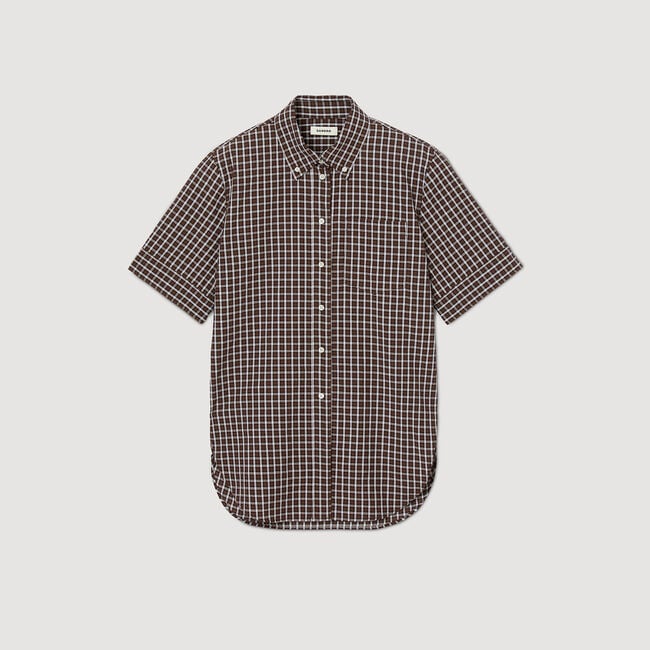 Chemise oversize à carreaux